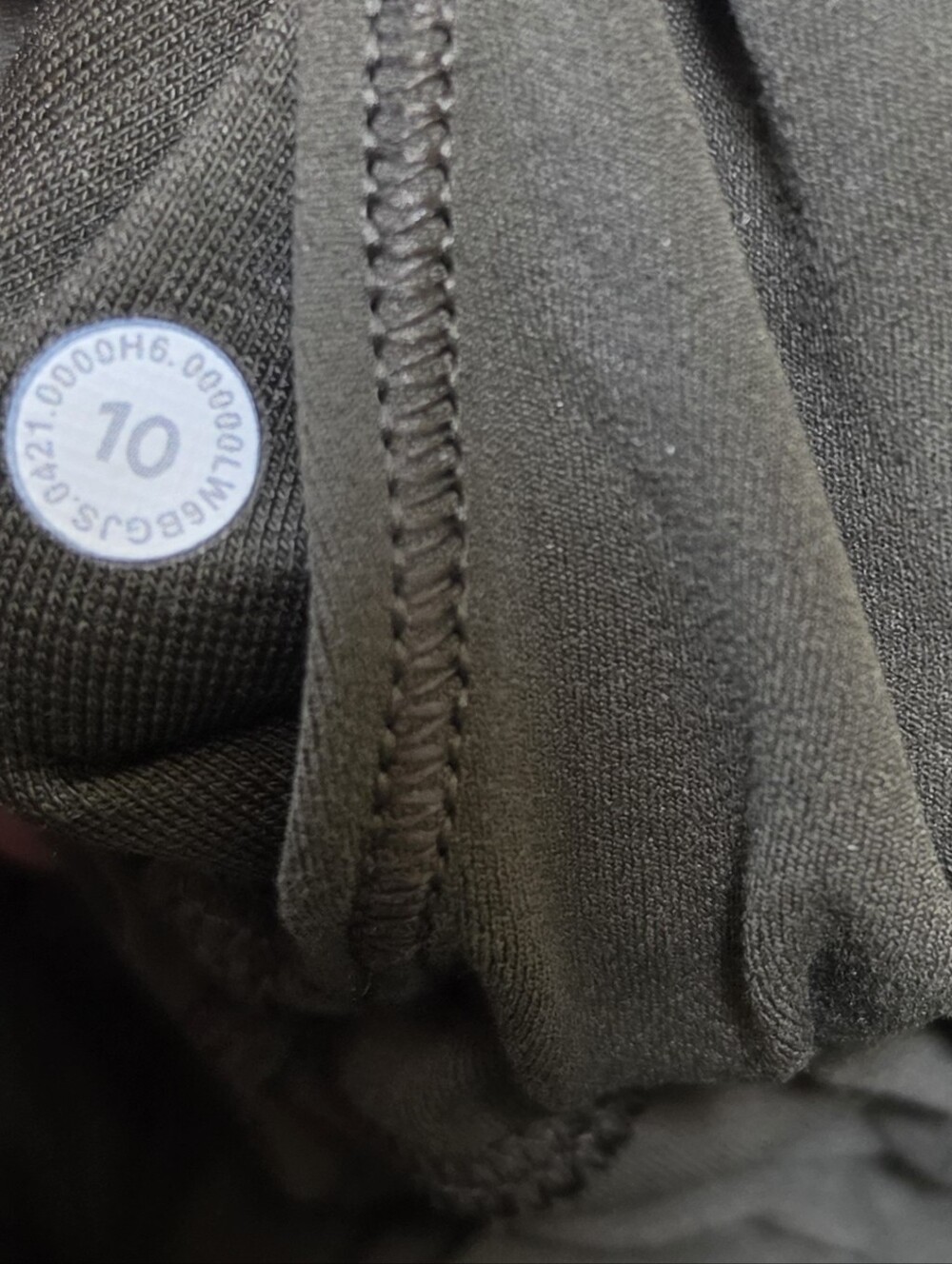 Lululemon Align Crop 23" High Waist sz 10 Pants Dark Olive Leggings Stretch Soft - Picture 9 of 12